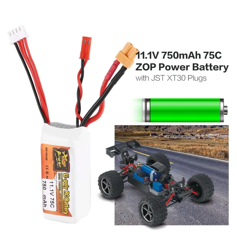 ZOP Power 11.1V 750/650mAh 75C 3S 1P Lipo Battery JST XT30 Plug Rechargeable for RC Racing Drone Helicopter Car Boat Model
ZOP Power 11.1V 750/650mAh 75C 3S 1P Lipo Battery JST XT30 Plug Rechargeable for RC Racing Drone Helicopter Car Boat Model