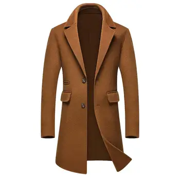 Winter Long Wool Overcoat Men Turn-down Collar Blends Peacoat Mens casual Woolen Classic Overcoats High quality
Winter Long Wool Overcoat Men Turn-down Collar Blends Peacoat Mens casual Woolen Classic Overcoats High quality