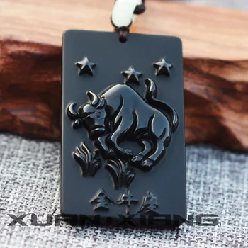 2018 New Pendant Necklace Natural Obsidian 12 Constellations Taurus Pendants Gift for Men Women Fashion Jades Stone Jewelry
2018 New Pendant Necklace Natural Obsidian 12 Constellations Taurus Pendants Gift for Men Women Fashion Jades Stone Jewelry
