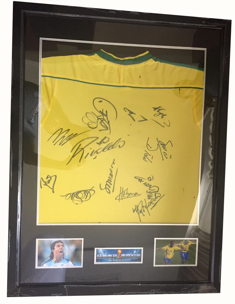 Maldini Rivaldo Dida Crespo signed autographed soccer shirt jersey come with Sa coa framed
Maldini Rivaldo Dida Crespo signed autographed soccer shirt jersey come with Sa coa framed