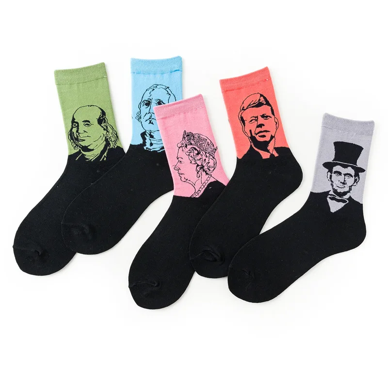 Dropshipping Celebrity Men Socks Women 3D Retro Art Socks Cotton Retro Vintage Mural World Funny Socks Famous People New 2019
Dropshipping Celebrity Men Socks Women 3D Retro Art Socks Cotton Retro Vintage Mural World Funny Socks Famous People New 2019