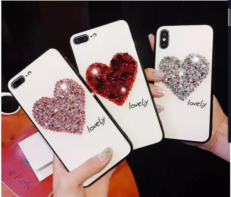 XINGDUO Luxury bling diamonds love heart case for iphone 8 7 6 6s plus X XR XS MAX Transparent Anti-knock Protective shell
XINGDUO Luxury bling diamonds love heart case for iphone 8 7 6 6s plus X XR XS MAX Transparent Anti-knock Protective shell
