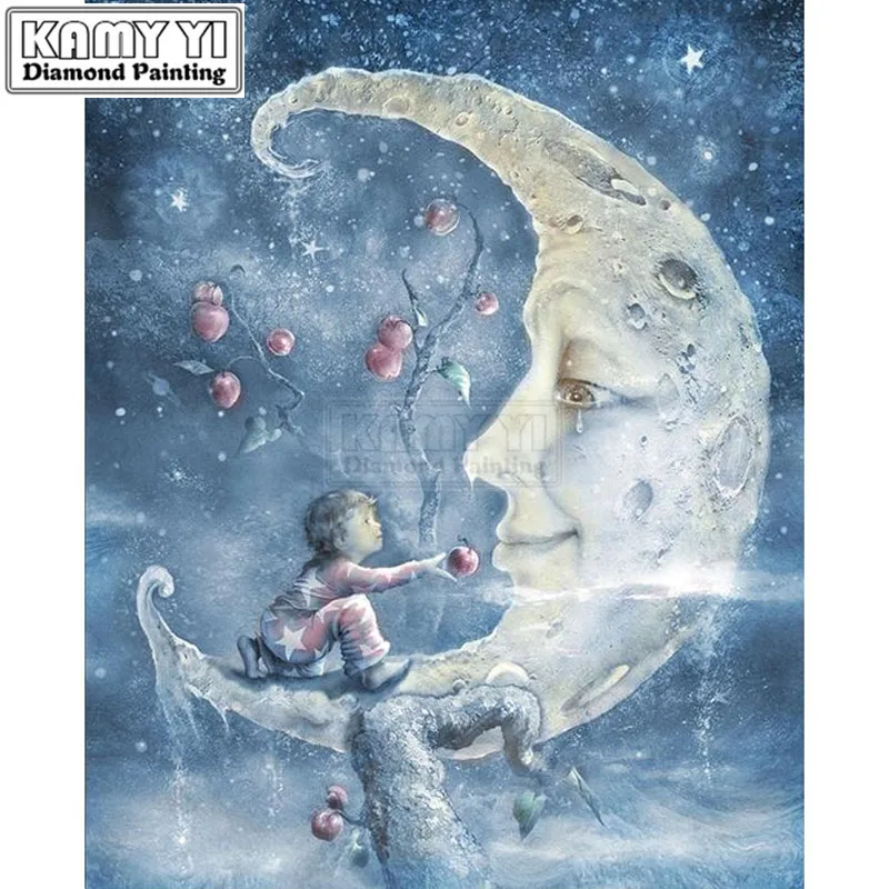 5D Diamond Painting Full Boy Giving Apple to the Moon Craft Mosaic Cross Stich Set Diamond Embroidery DIY_ LK1
5D Diamond Painting Full Boy Giving Apple to the Moon Craft Mosaic Cross Stich Set Diamond Embroidery DIY_ LK1