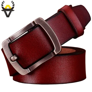 Casual genuine leather belts for men Designer pin buckle waist strap for jeans Quality second layer cow skin belt man Width 3.8
Casual genuine leather belts for men Designer pin buckle waist strap for jeans Quality second layer cow skin belt man Width 3.8