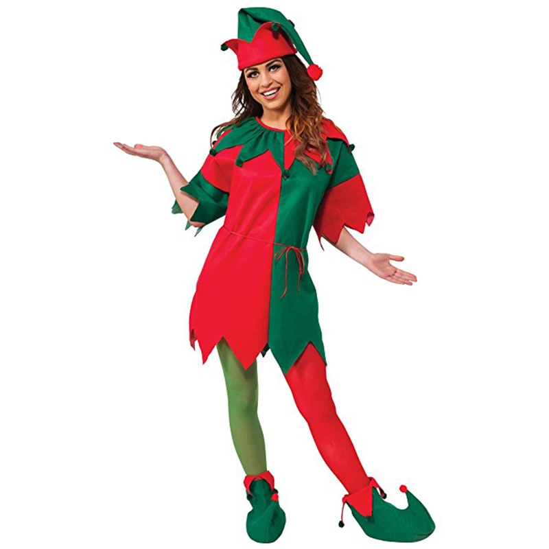 Cosplay&ware Eraspooky Christmas Costume Miss Santa Dress Women Elf Hat Coat Shoes Set Cosplay 4 Cosplay&ware Eraspooky Christmas Costume Miss Santa Dress Women Elf Hat Coat Shoes Set Cosplay -Cosplayware Store