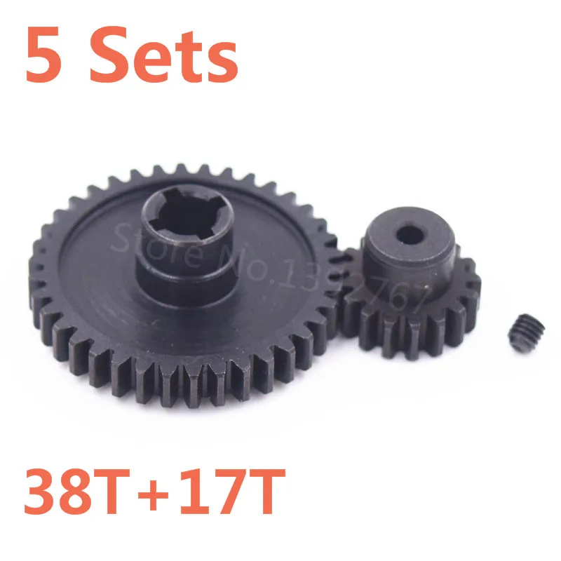 5Sets RC Car Wltoys Metal Diff.Main Gear Motor Gear 38T 17T For 1/18 Scale Models A949 A959 A969 A979 k929 Remote Control Car
5Sets RC Car Wltoys Metal Diff.Main Gear Motor Gear 38T 17T For 1/18 Scale Models A949 A959 A969 A979 k929 Remote Control Car