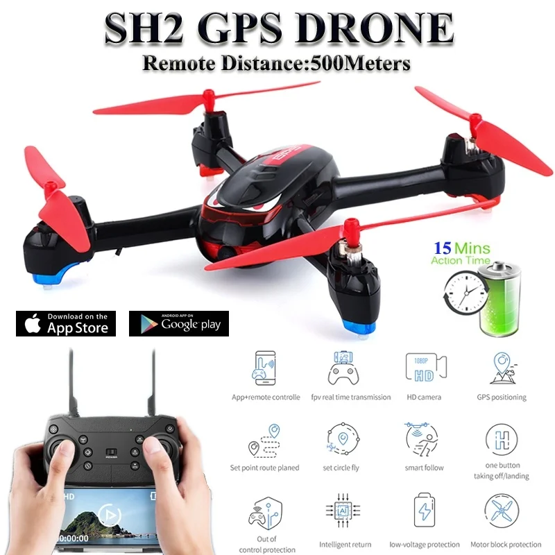 RC Drone GPS with Camera HD 1080P Wide Angle Quadcopter Circle Fly Helicopter Remote Control Selfie Drone
RC Drone GPS with Camera HD 1080P Wide Angle Quadcopter Circle Fly Helicopter Remote Control Selfie Drone
