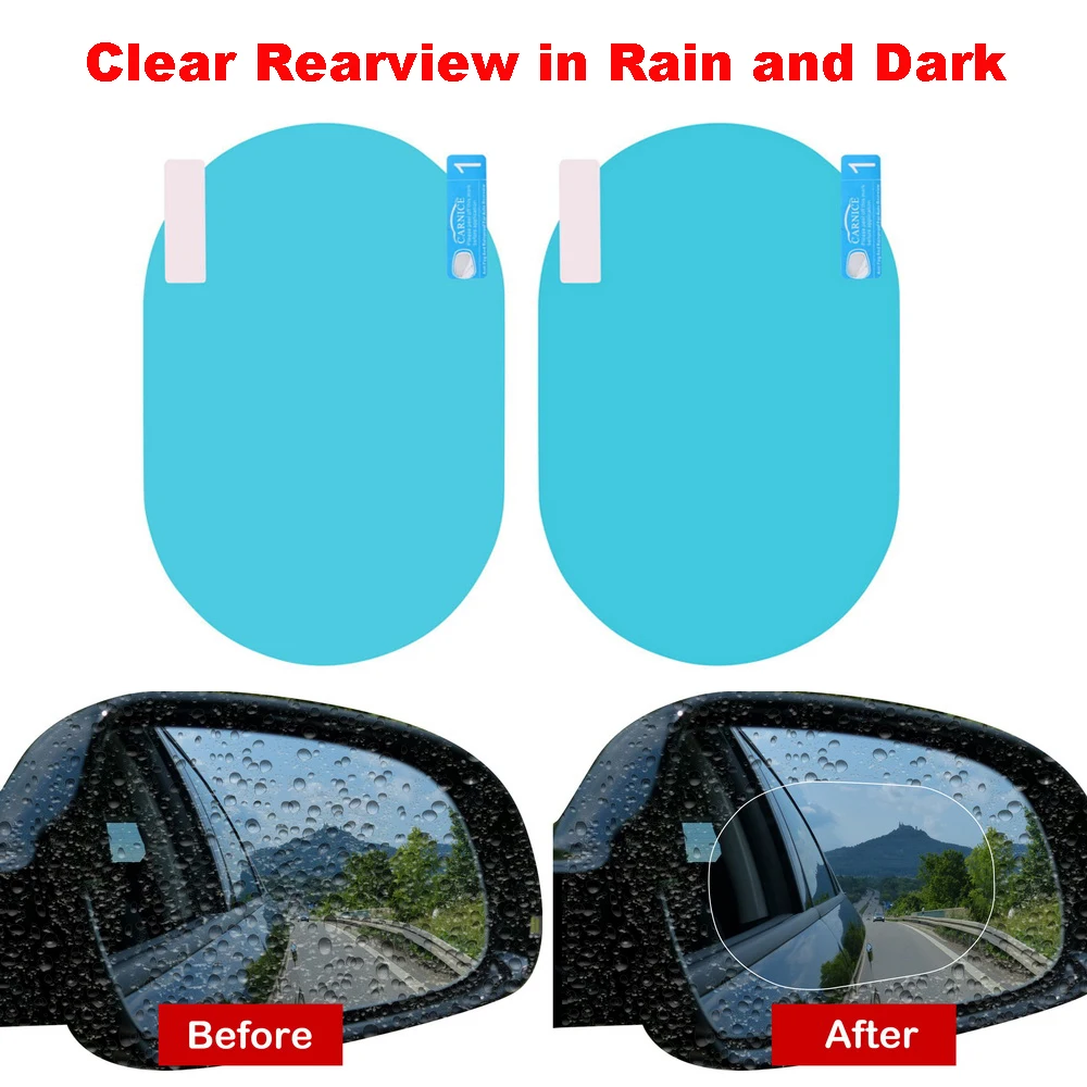 New Car Rearview Mirror Side Window Rainproof Sticker Antiglare Film Accessories Clear View In Rain and Dark for Safe Driving
New Car Rearview Mirror Side Window Rainproof Sticker Antiglare Film Accessories Clear View In Rain and Dark for Safe Driving