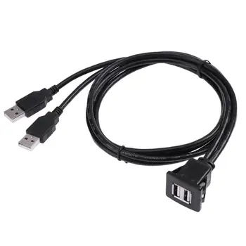 1m USB Panel Flush Mount Cable Dual USB2.0 A Male to Female Car Mount Cable Car Van Dashboard Flush Mount Dual USB Socket New
1m USB Panel Flush Mount Cable Dual USB2.0 A Male to Female Car Mount Cable Car Van Dashboard Flush Mount Dual USB Socket New