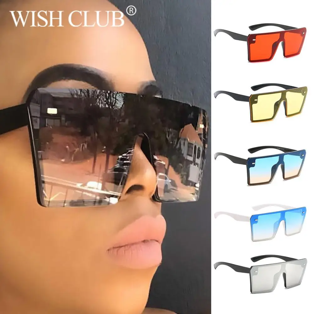 WISH CLUB Oversized Square Sunglasses Women Luxury Brand Fashion Flat Top Gradient Glasses Men Gafas Shade Mirror UV400 Unisex
WISH CLUB Oversized Square Sunglasses Women Luxury Brand Fashion Flat Top Gradient Glasses Men Gafas Shade Mirror UV400 Unisex