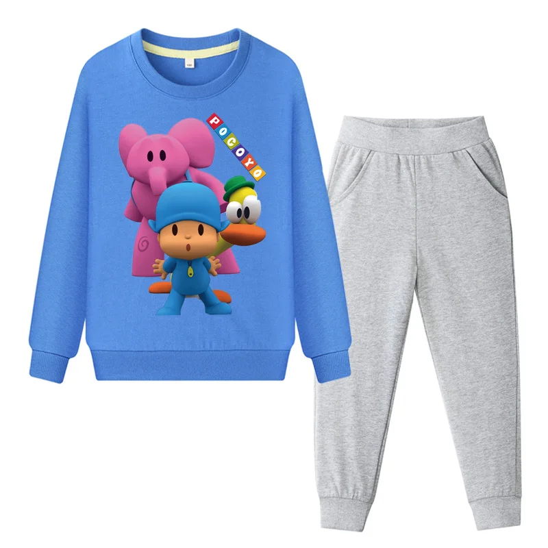 2019 Spring Children Pocoyo Suit Boys Long Sleeve Sweatshirt Clothes Set Girls Clothing Sets Kids Tracksuit Baby Outfits DY051
2019 Spring Children Pocoyo Suit Boys Long Sleeve Sweatshirt Clothes Set Girls Clothing Sets Kids Tracksuit Baby Outfits DY051