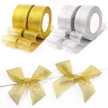25Yard 22M Gold Silver Glitter Satin Ribbons for Christmas Wedding Party Decoration DIY Craft Cake Gift Bow-knot Packing Ribbon
25Yard 22M Gold Silver Glitter Satin Ribbons for Christmas Wedding Party Decoration DIY Craft Cake Gift Bow-knot Packing Ribbon