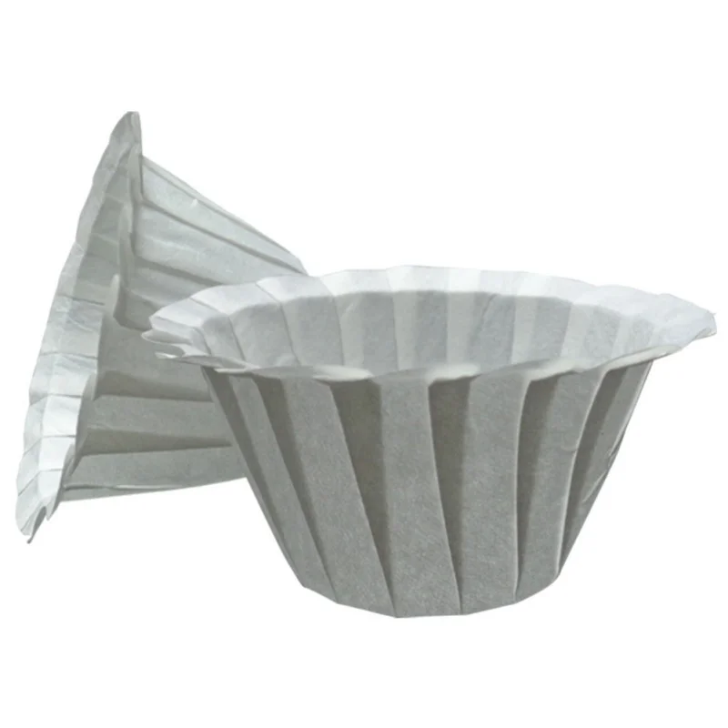 Image White Coffee Filters Single Serving Paper Coffee Machine Cake Cup Bowl 50 pcs Lot SS3