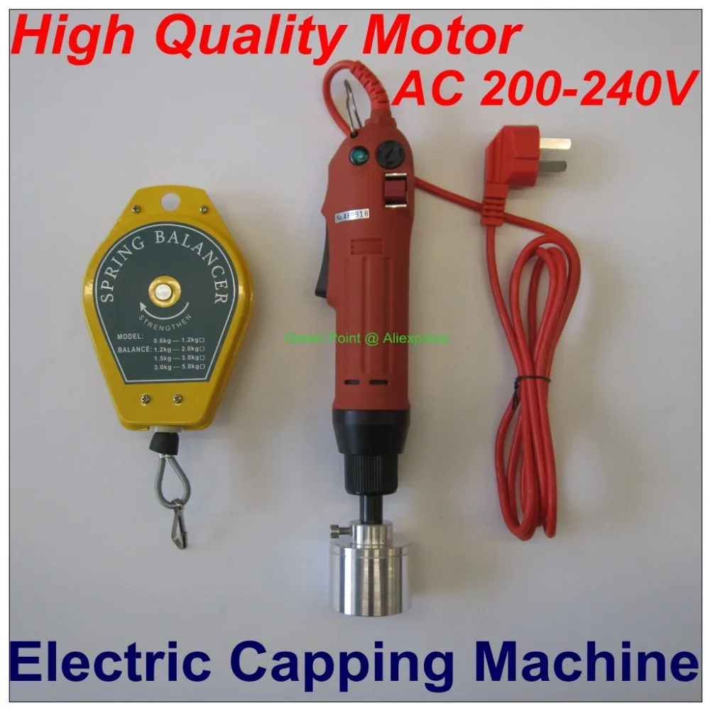 Red ColorTool Hand-held Electric Capping Machine Screw Capper Plastic Bottle Capping Machine Electric Screwdriver for 10-50mmCap
Red ColorTool Hand-held Electric Capping Machine Screw Capper Plastic Bottle Capping Machine Electric Screwdriver for 10-50mmCap