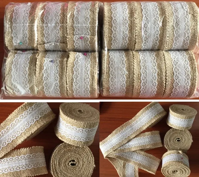 5 meters Natural Jute Burlap Ribbon Lace Trims for Hessian Rustic vintage Wedding table runner chair Decor home crafts wrap
5 meters Natural Jute Burlap Ribbon Lace Trims for Hessian Rustic vintage Wedding table runner chair Decor home crafts wrap
