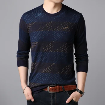 2020 New Fashion Brand Sweater For Mens Pullovers O-Neck Slim Fit Jumpers Knitred Striped Korean Style Casual Mens Clothes
2020 New Fashion Brand Sweater For Mens Pullovers O-Neck Slim Fit Jumpers Knitred Striped Korean Style Casual Mens Clothes