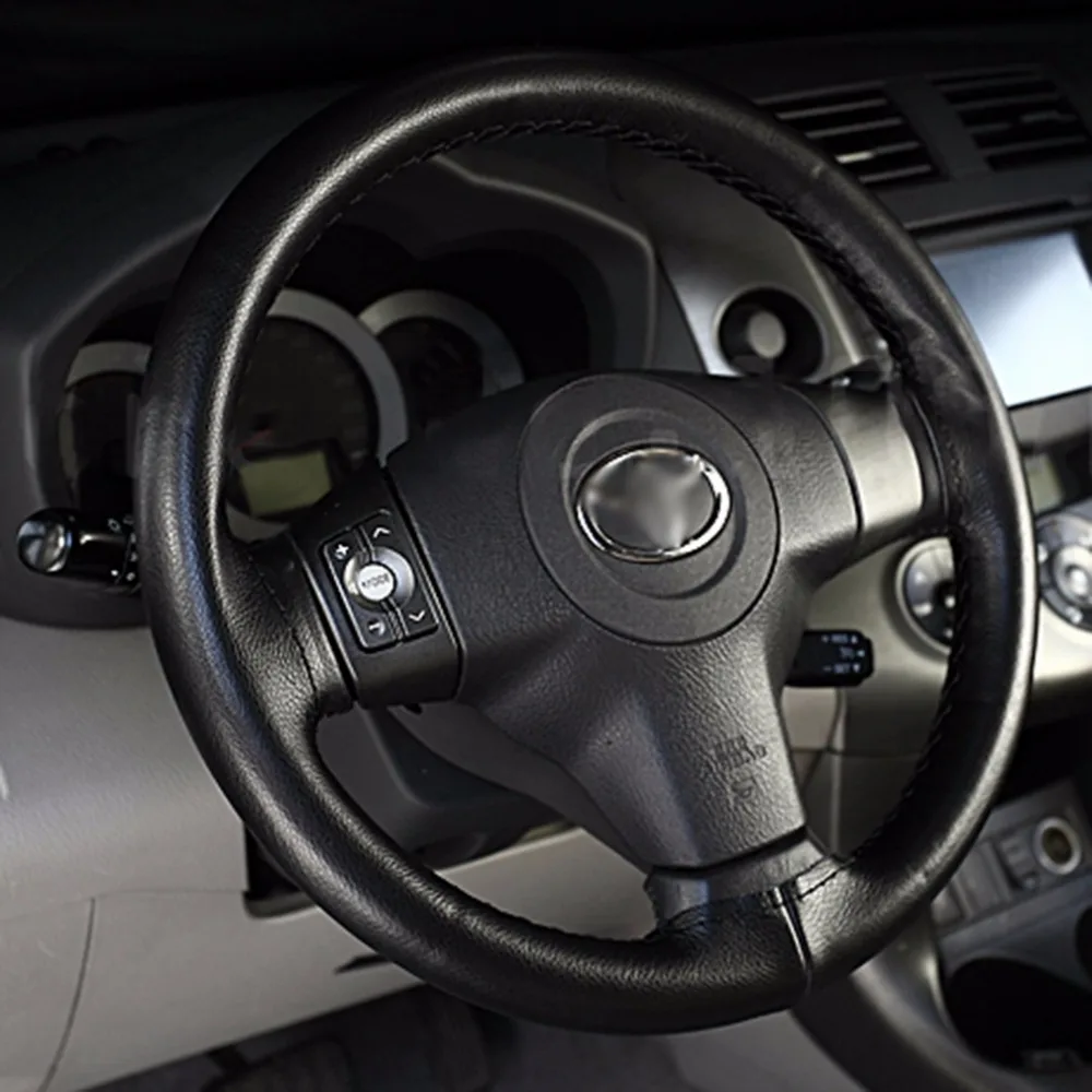Newest Car Auto Steering Wheel Cover with Needle and Thread Super Fiber Leather Black Car-styling Hot Selling
Newest Car Auto Steering Wheel Cover with Needle and Thread Super Fiber Leather Black Car-styling Hot Selling