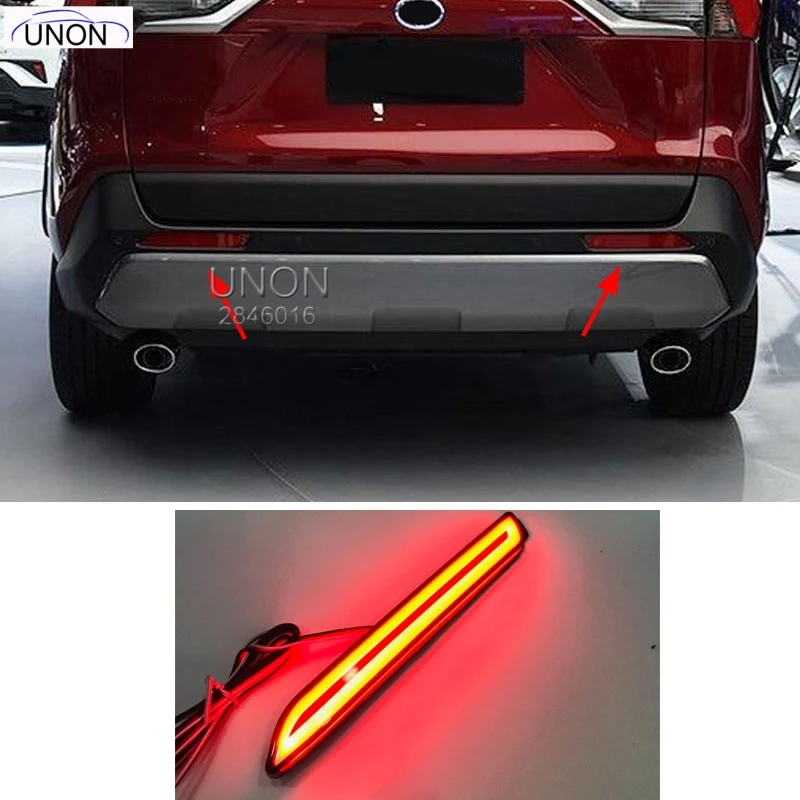 2pcs for For Toyota RAV4 2019 2020 Red black Rear Bumper Reflector LED Tail Stop Brake Light Car
2pcs for For Toyota RAV4 2019 2020 Red black Rear Bumper Reflector LED Tail Stop Brake Light Car