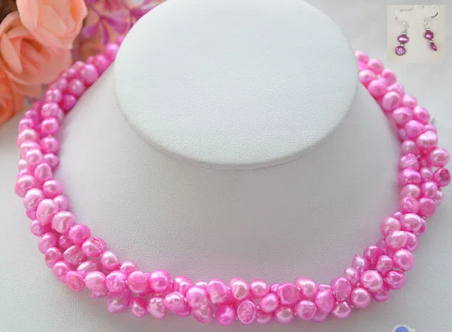 Hot sale Shipping3row 178mm showy yellow baroque freshwater pearl necklace earring
Hot sale Shipping3row 178mm showy yellow baroque freshwater pearl necklace earring