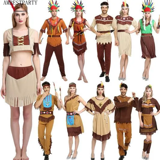Новинка 2017 Дикарь Pocahontas маскарадное платье для взрослых карнавальный костюм на