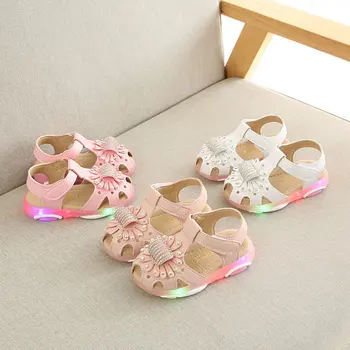 Summer Baby Girl Breathable Anti-Slip LED Light Design Floral Shoes Toddler Soft Soled First Walkers
Summer Baby Girl Breathable Anti-Slip LED Light Design Floral Shoes Toddler Soft Soled First Walkers