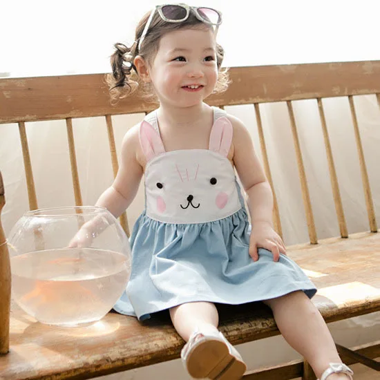 Summer girls suspender bunny dress baby girl rabbit slip denim blue princess dress for 2-8T
Summer girls suspender bunny dress baby girl rabbit slip denim blue princess dress for 2-8T