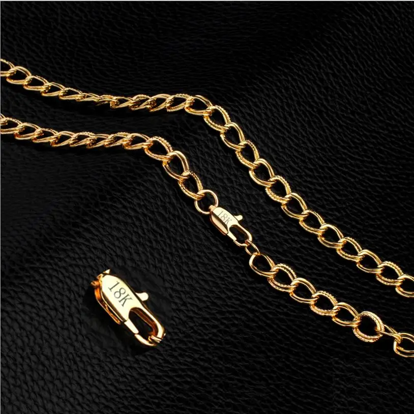 18 K Solid Gold GF real two-sided sequence sand Cuban Link Chain Necklace 20 inch Not satisfied, 7 days no reason to refund
18 K Solid Gold GF real two-sided sequence sand Cuban Link Chain Necklace 20 inch Not satisfied, 7 days no reason to refund
