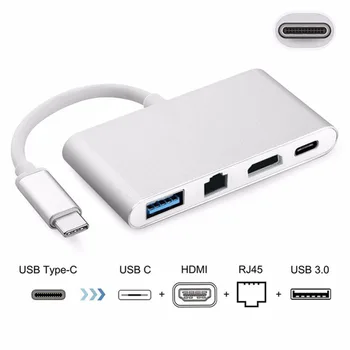 USB Type C to HDMI USB-C RJ45 USB 3.0 Converter 4K AV Audio Video Cable HUB Adapter Splitter OTG Charger for MacBook Chromebook
USB Type C to HDMI USB-C RJ45 USB 3.0 Converter 4K AV Audio Video Cable HUB Adapter Splitter OTG Charger for MacBook Chromebook