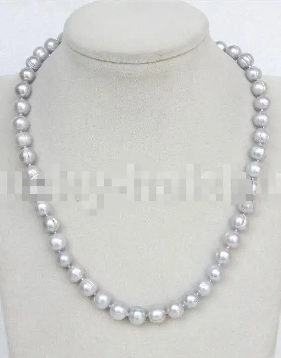 Free Shipping >>>>>wholesale natural 17" 10mm near round gray freshwater pearl necklace 18KGPj11652
Free Shipping >>>>>wholesale natural 17" 10mm near round gray freshwater pearl necklace 18KGPj11652