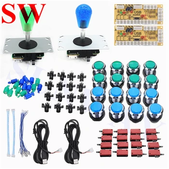 DIY Arcade Set Kit 2 Player Arcade Game Joystick + 16pcs chrome 32mm LED Push Buttons+ Arcade DIY Kit Mame USB Encoder
DIY Arcade Set Kit 2 Player Arcade Game Joystick + 16pcs chrome 32mm LED Push Buttons+ Arcade DIY Kit Mame USB Encoder