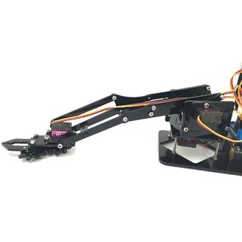 DIY 4DOF Robot Arm 4 Axis Acrylic Rotating Mechanical Robot Arm With Arduino R3 4PCS Servo
DIY 4DOF Robot Arm 4 Axis Acrylic Rotating Mechanical Robot Arm With Arduino R3 4PCS Servo