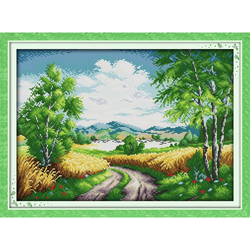 Everlasting love Country road Chinese cross stitch kits Ecological cotton stamped printed 11 14CT DIY New Christmas decorations
Everlasting love Country road Chinese cross stitch kits Ecological cotton stamped printed 11 14CT DIY New Christmas decorations