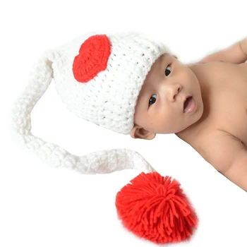 Hot Fashion Handmade Infant Photography Prop Cute Christmas Hat With Long Tail Baby Newborn Fotografia Crochet Knit D
Hot Fashion Handmade Infant Photography Prop Cute Christmas Hat With Long Tail Baby Newborn Fotografia Crochet Knit D