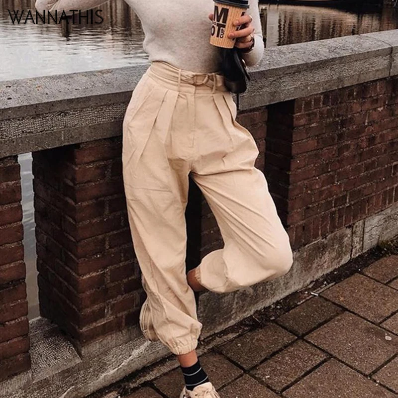 WannaThis Women Casual Pants Cargo High Waist Loose Trousers Joggers Elegant Vintage Retro Summer Fashion 2019 New
WannaThis Women Casual Pants Cargo High Waist Loose Trousers Joggers Elegant Vintage Retro Summer Fashion 2019 New