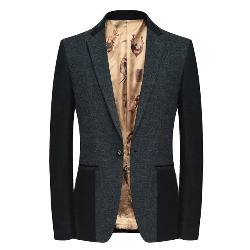 Woolen Blazer For Men Slim Fashion Spring Men'S Wool Blazer Male Casual Suit Jacket Business Coat SHIERXI 
Woolen Blazer For Men Slim Fashion Spring Men'S Wool Blazer Male Casual Suit Jacket Business Coat SHIERXI