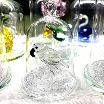 Clear Crystal Bird Parrot Polly Figurines In a Glass Bell Car Hanging Ornament Wedding Xmas Gift Home Table Decor Kids lady Gift
Clear Crystal Bird Parrot Polly Figurines In a Glass Bell Car Hanging Ornament Wedding Xmas Gift Home Table Decor Kids lady Gift
