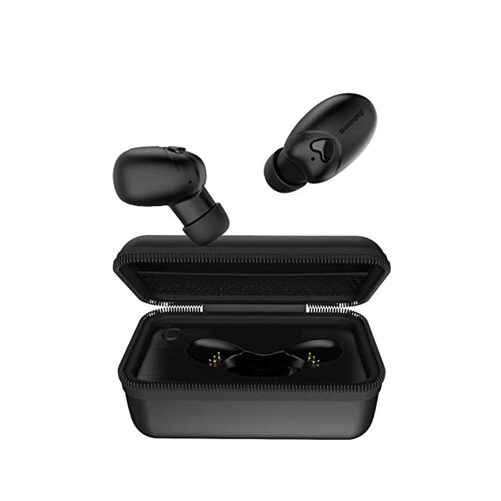 Bluetooth 5.0 True Wireless Earbuds with Portable Charging Case – Jabees Beebud Bluetooth Sports Earbuds with Mic – in-Ear Stere
Bluetooth 5.0 True Wireless Earbuds with Portable Charging Case – Jabees Beebud Bluetooth Sports Earbuds with Mic – in-Ear Stere