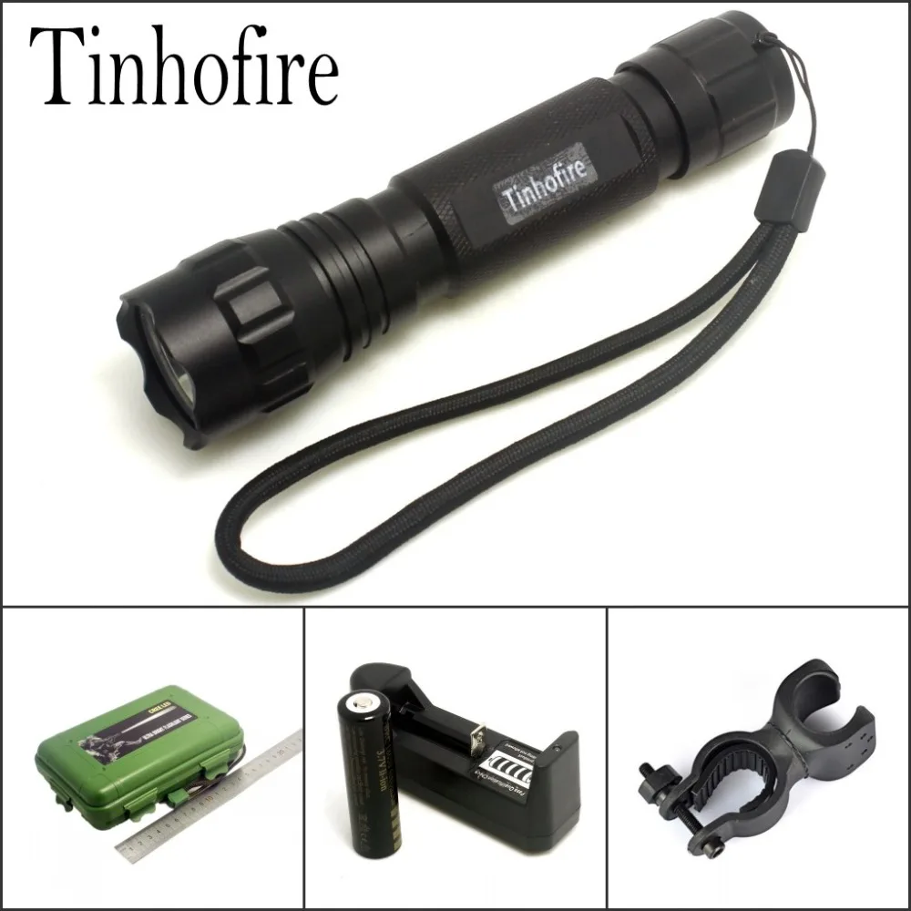 Tinhofire 501B XML T6 L2 LED 2000 Lumens 5-mode LED Flashlight Torch Lamp Camping Fishing Bike Light with battery and charger
Tinhofire 501B XML T6 L2 LED 2000 Lumens 5-mode LED Flashlight Torch Lamp Camping Fishing Bike Light with battery and charger