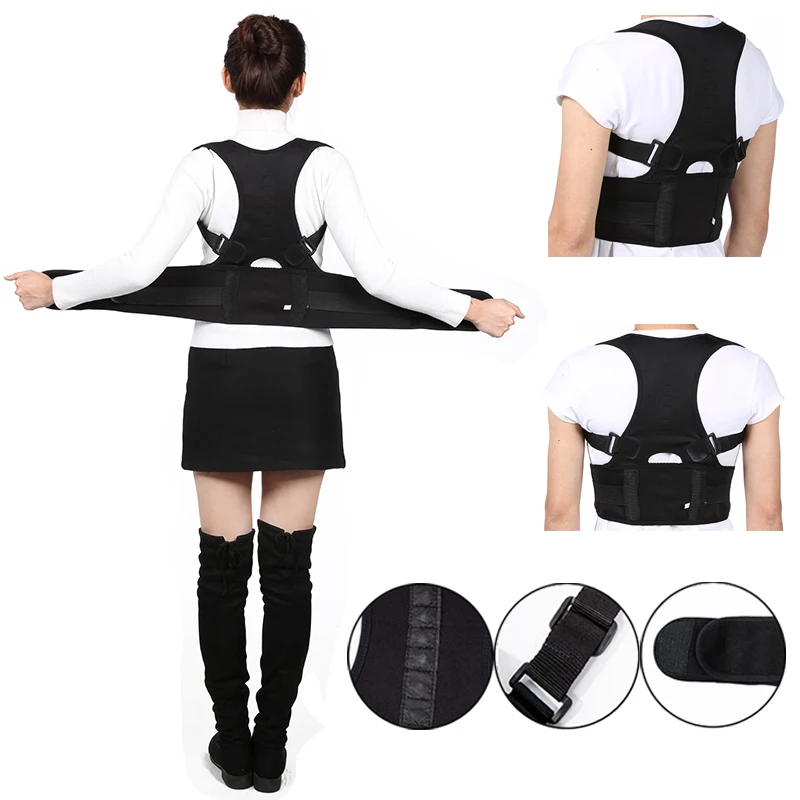 Women Men Orthopedic Back Support Belt Magnetic Posture Corrector Correct Posture Brace Correcteur de Posture 10 Magnets XXL
Women Men Orthopedic Back Support Belt Magnetic Posture Corrector Correct Posture Brace Correcteur de Posture 10 Magnets XXL