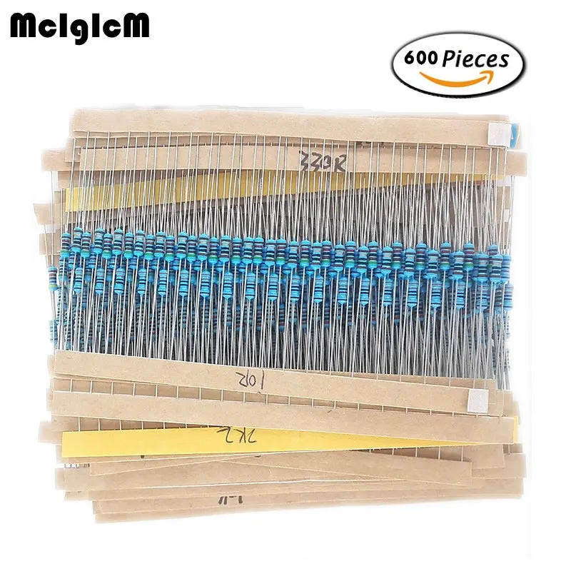 30 Kinds Each Value Metal Film Resistor pack 1/4W 1% resistor assorted Kit Set diy electronic
30 Kinds Each Value Metal Film Resistor pack 1/4W 1% resistor assorted Kit Set diy electronic