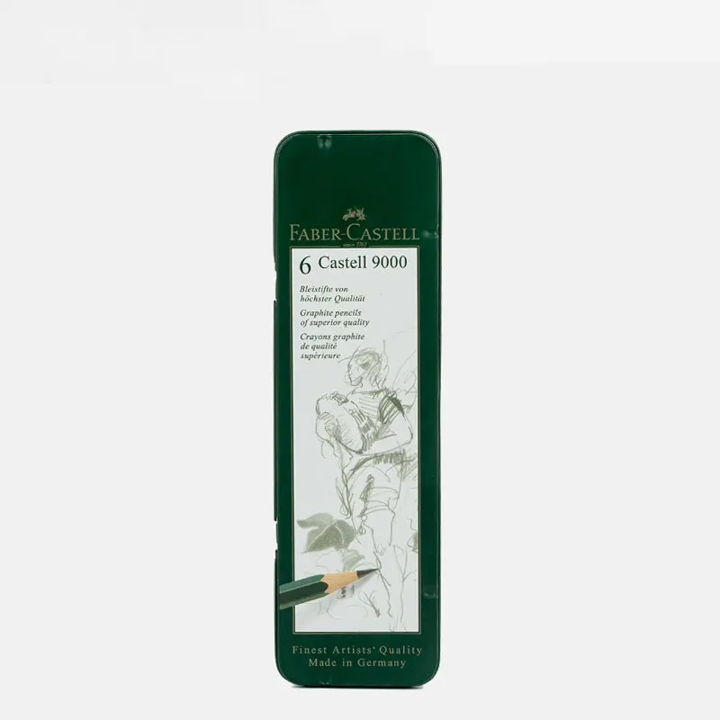 Faber Castell 6 Castell 9000 Graphite Pencil for Writing Drawing and Sketching Tin Box 6Pcs Germany HB/B/2B/4B/6B/8B
Faber Castell 6 Castell 9000 Graphite Pencil for Writing Drawing and Sketching Tin Box 6Pcs Germany HB/B/2B/4B/6B/8B