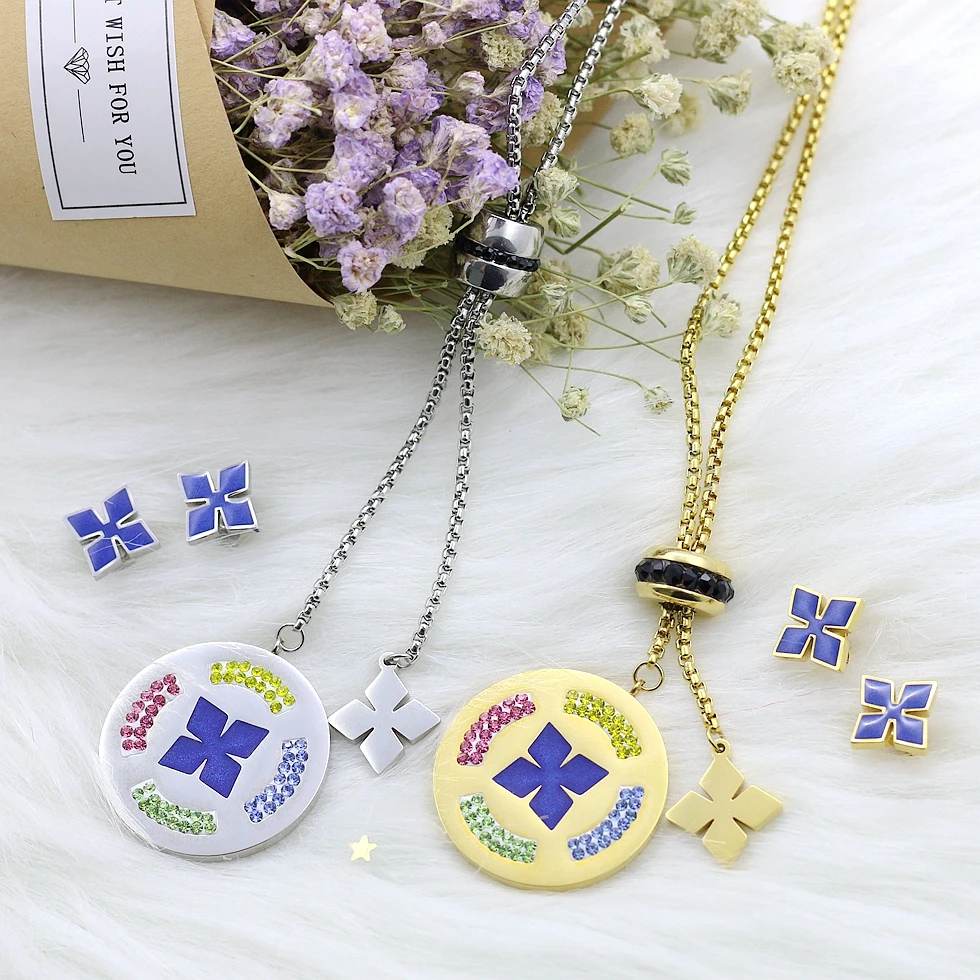 New Fashion Necklace Jewelry Clover Necklace Pendant Women Necklace Earings Girls Party Jewelry Sets Wedding Gifts
New Fashion Necklace Jewelry Clover Necklace Pendant Women Necklace Earings Girls Party Jewelry Sets Wedding Gifts