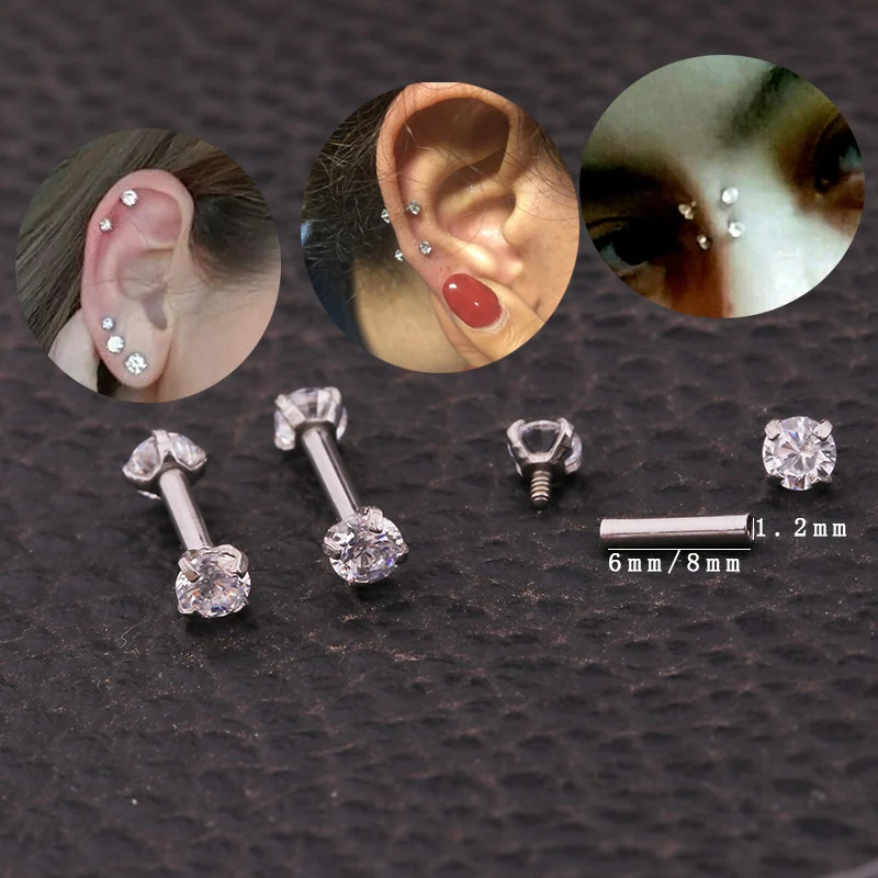 Sellsets New Arrival Screw Stainless Steel Cz Daith Piercing Ear Piercing Eyebrow Ring
Sellsets New Arrival Screw Stainless Steel Cz Daith Piercing Ear Piercing Eyebrow Ring