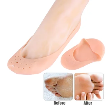 1 Pair Unisex Silicone Moisturizing Gel Heel Protect Socks Dry Cracked Foot Sleeves Relieve Heel Pain Foot Treatment Protector
1 Pair Unisex Silicone Moisturizing Gel Heel Protect Socks Dry Cracked Foot Sleeves Relieve Heel Pain Foot Treatment Protector