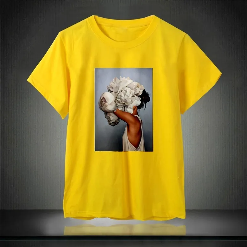 New Cotton Fashion Tshirt Sexy Flowers Feather Women Harajuku Modern Aesthetics Art Print Short Sleeve Tops Tees Casual T Shirt
New Cotton Fashion Tshirt Sexy Flowers Feather Women Harajuku Modern Aesthetics Art Print Short Sleeve Tops Tees Casual T Shirt