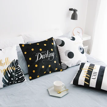 Wholesales Black White Tropical Cushion Cover Stripe Letter Dots Soft Suede Fabric Home Decorative Pillow Case Sofa Bed 45x45cm
Wholesales Black White Tropical Cushion Cover Stripe Letter Dots Soft Suede Fabric Home Decorative Pillow Case Sofa Bed 45x45cm