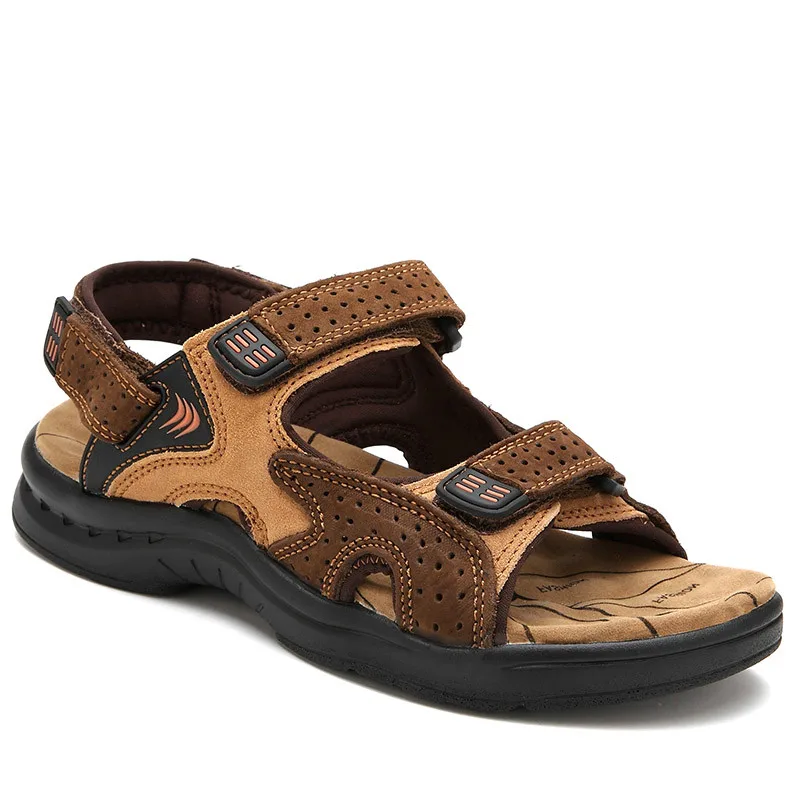 TOSJC Genuine Leather New Fashion Summer Breathable Men Sandals Beach Shoes Men's Causal Shoes Plus Size 39-44 RXM002
TOSJC Genuine Leather New Fashion Summer Breathable Men Sandals Beach Shoes Men's Causal Shoes Plus Size 39-44 RXM002