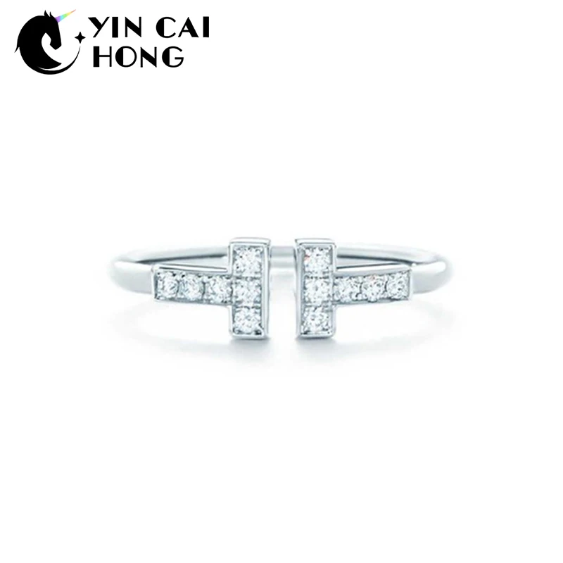 YCH Charm Gift 925 Sterling Silver Gemstone T Logo TIFF Attractive Elegance Temperament Ring World Jewelry
YCH Charm Gift 925 Sterling Silver Gemstone T Logo TIFF Attractive Elegance Temperament Ring World Jewelry
