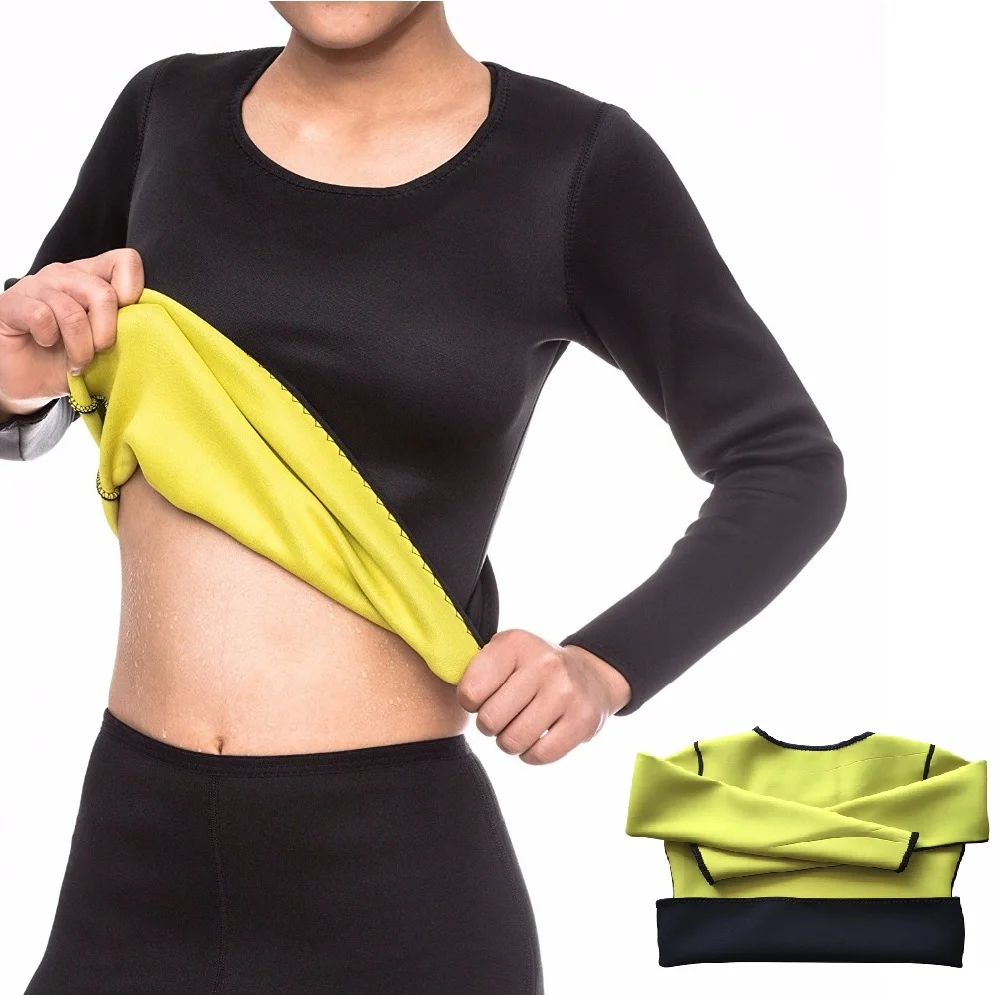 Hot Shapes Women Running TShirt Self Heating Fat Burning BodyBuilding Slim Elastic Exercise Neoprene Shaping T Shirt Long Sleeve
Hot Shapes Women Running TShirt Self Heating Fat Burning BodyBuilding Slim Elastic Exercise Neoprene Shaping T Shirt Long Sleeve
