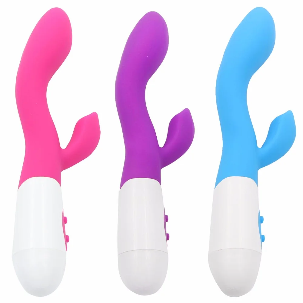 Mute 30 Functions Double Vibrators for Women Vibrating Clitoris Vagina Rabbit Dildo Vibrator Sex Toys for Woman Sex Machine